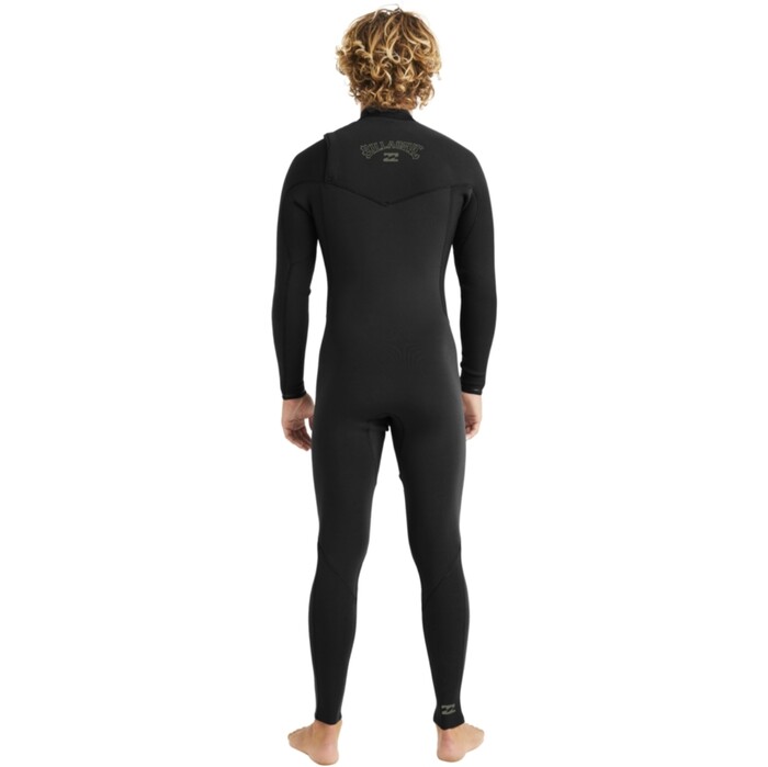 2024 Billabong Mens Revolution Natural 4/3mm Zip Free Wetsuit ABYW100254 - Black